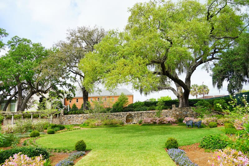 Jardim Do Museu De Cummer Em Jacksonville, Florida Foto de Stock