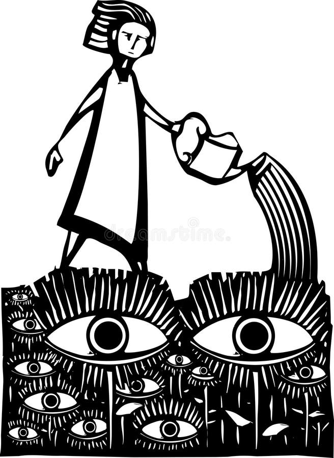 Jardim dos olhos ilustração royalty free Jardim dos olhos ilustração royalty free