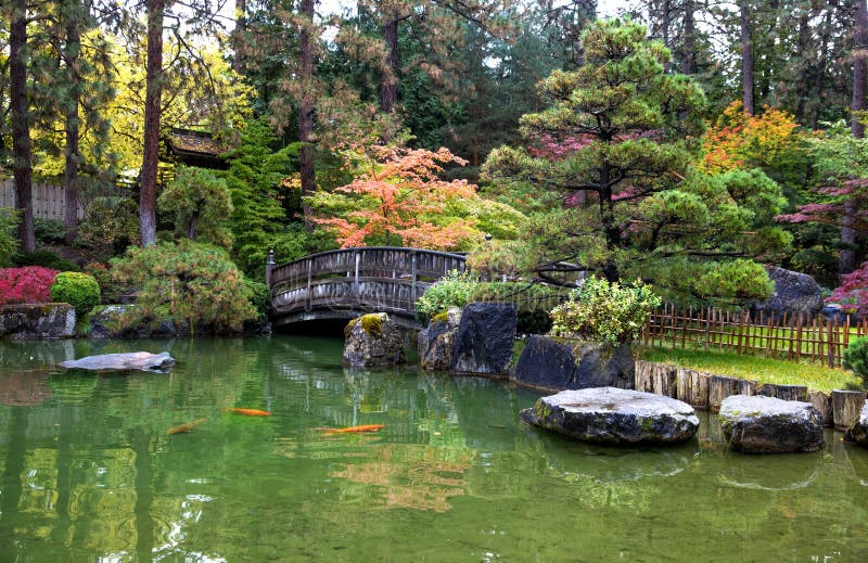 Jardim japonês do zen