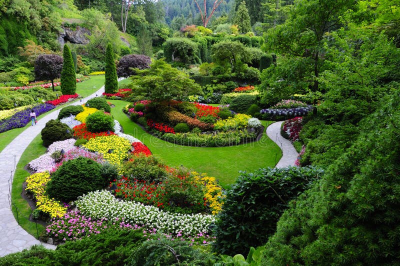 Pelouses Aux Jardins De Butchart Victoria Colombie Pelouses Aux Jardins De Butchart Victoria Colombie