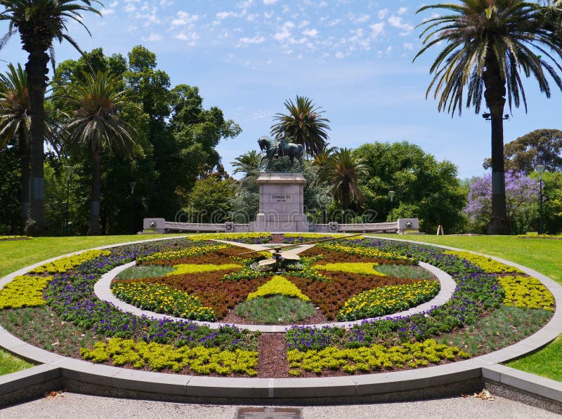 Jardins Da Rainha Victoria Em Melbourne Foto de Stock Imagem de
