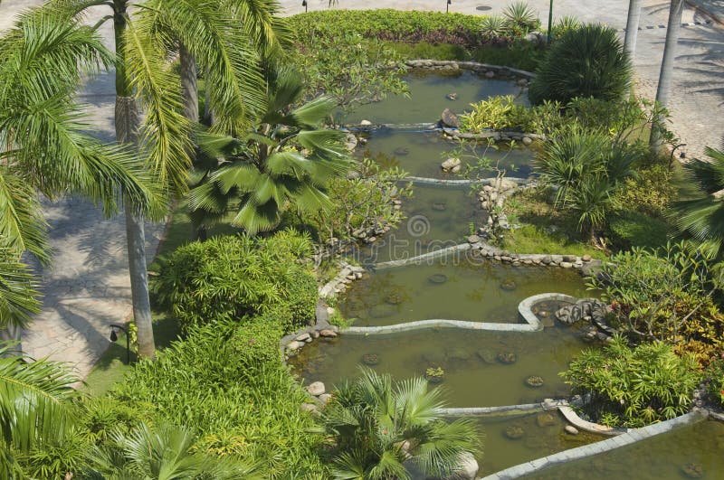 Jardín acuático chino fotos de archivo libres de regalías