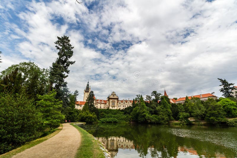 Jardín y alrededores, Praga de Pruhonice imágenes de archivo libres de regalías Jardín y alrededores, Praga de Pruhonice imágenes de archivo libres de regalías
