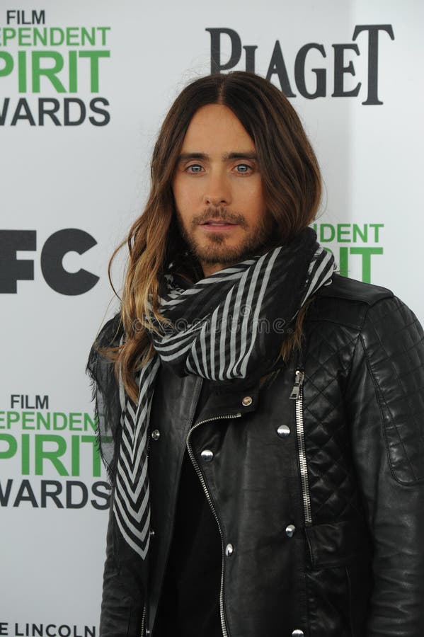 SANTA MONICA, CA - MARCH 1, 2014: Jared Leto at the 2014 Film Independent Spirit Awards on the beach in Santa Monica, CA. March 1, 2014 Santa Monica, CA Picture: Paul Smith / Jaguar