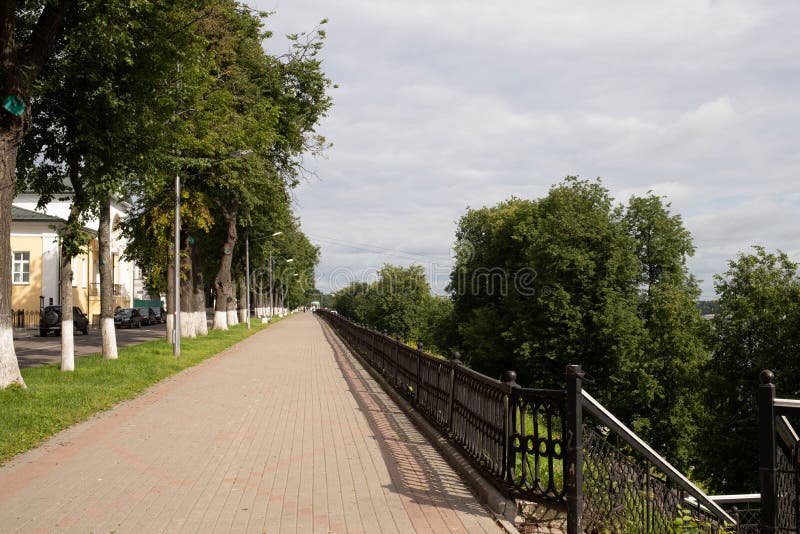 Jarosław Wołga Ogród gubernatora Stary płot fotografia stock