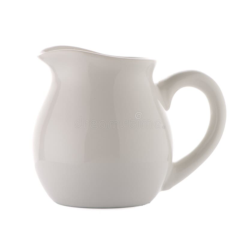 Jarra de cerámica blanca imagen de archivo. Imagen de kitchenware -  107058301
