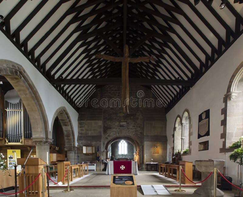 Jarrow, Tyne and Wear, United Kingdon, 28th November 2019, View of Saint Pauls Monastery