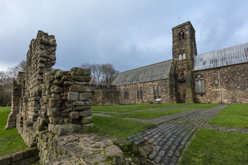 Jarrow, Tyne and Wear, United Kingdon, 28th November 2019, View of Saint Pauls Monastery