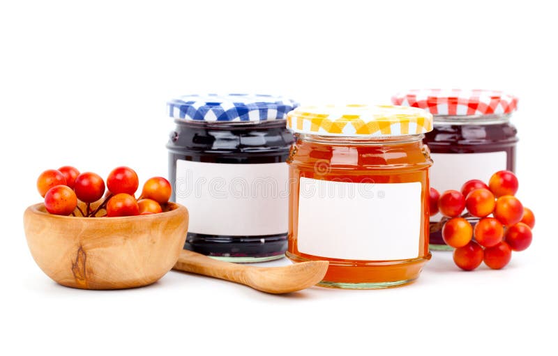 Jars of marmalade stock photo. Image of preserve, raspberry 26742704
