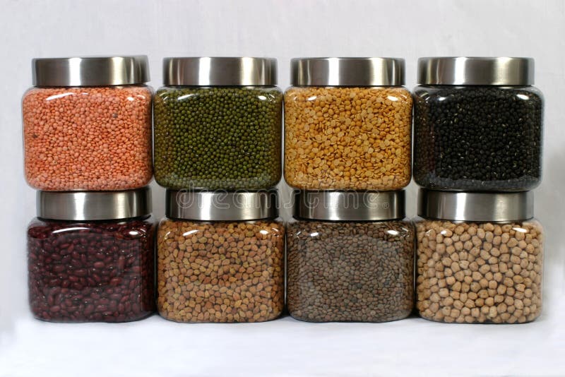Jars of pulses stock image. Image of topic, pulses, jars - 4735147