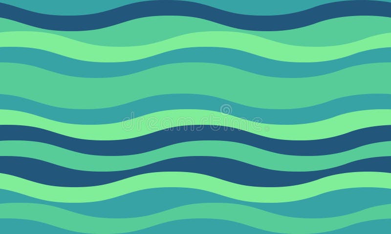 Jaskrawe, zielone paski falowe tworzą spokojny, płynny wzór. Idealne do stron internetowych tła tekstylia lub dowolny projekt ilustracja wektor
