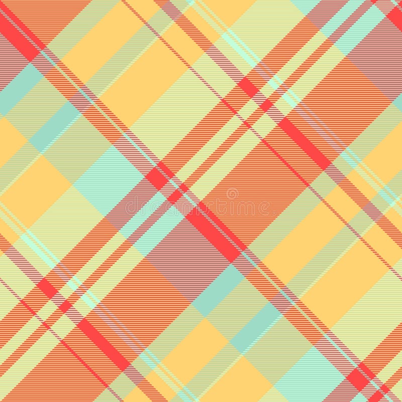 Jaskrawy, diagonalny wzór plaid w wesołych chatach pastelowych. Idealne do projektowania stron internetowych dotyczących wyrobów w ilustracja wektor