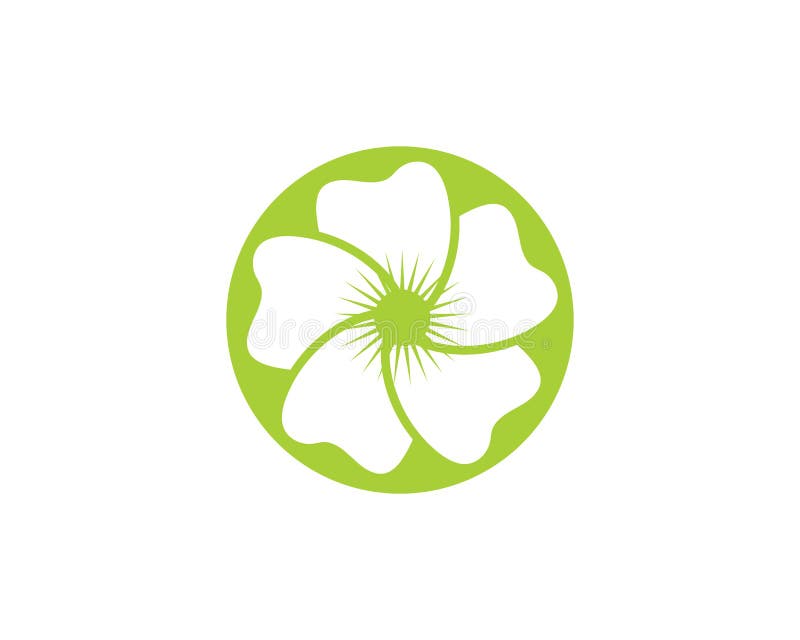Jasmine Flower Icon Logo Template Stock Vector Illustration of bloom