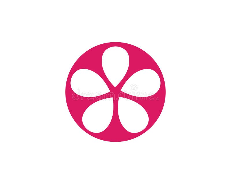 Jasmine Flower Icon Logo Template Stock Vector Illustration of