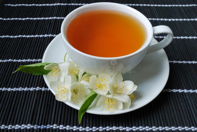 Jasmine green tea stock image. Image of preparing, boiling 9968307