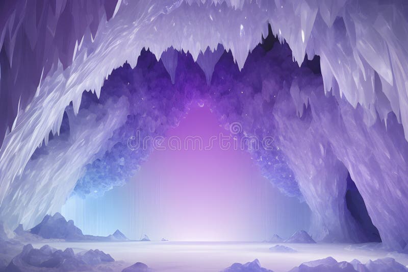 Jasnokolorowy gradient inspirowany kryształową jaskinią. royalty ilustracja