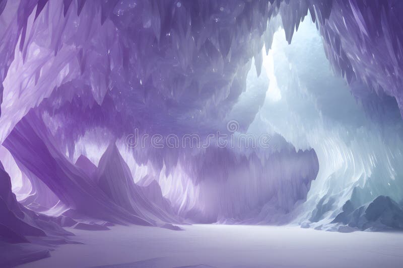 Jasnokolorowy gradient inspirowany kryształową jaskinią. royalty ilustracja