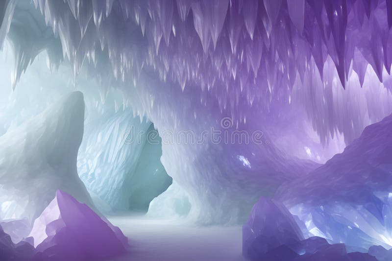 Jasnokolorowy gradient inspirowany kryształową jaskinią. royalty ilustracja