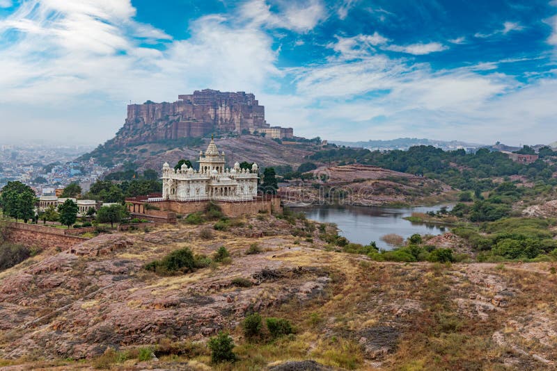 Jaswant Thada is a cenotaph located in Jodhpur, in the Indian state of Rajasthan. Jaisalmer Fort is situated in the city of