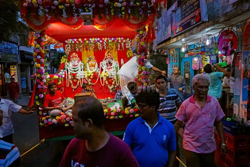 Jatra Rath του Λόρδου Jagannath, δυτική Βεγγάλη, Ινδία στοκ εικόνα με δικαίωμα ελεύθερης χρήσης
