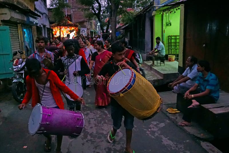 Jatra Rath του Λόρδου Jagannath, δυτική Βεγγάλη, Ινδία στοκ εικόνες
