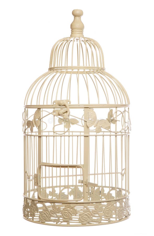 Vintage shabby chic bird cage studio cutout. Vintage shabby chic bird cage studio cutout