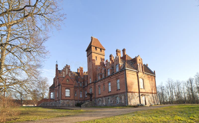 Jaunmoku castle in Latvia.