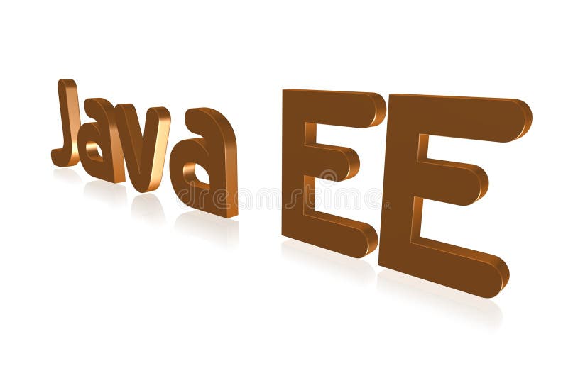 编程术语java e java平台企业版3d图像 向量例证