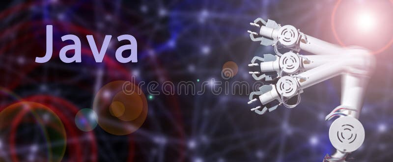 Java A general-purpose, object-oriented language commonly used for enterprise applications and Android mobile app development vector illustration