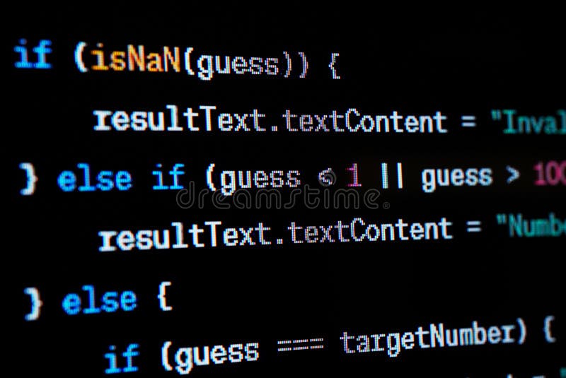 Java脚本源代码 免版税库存照片