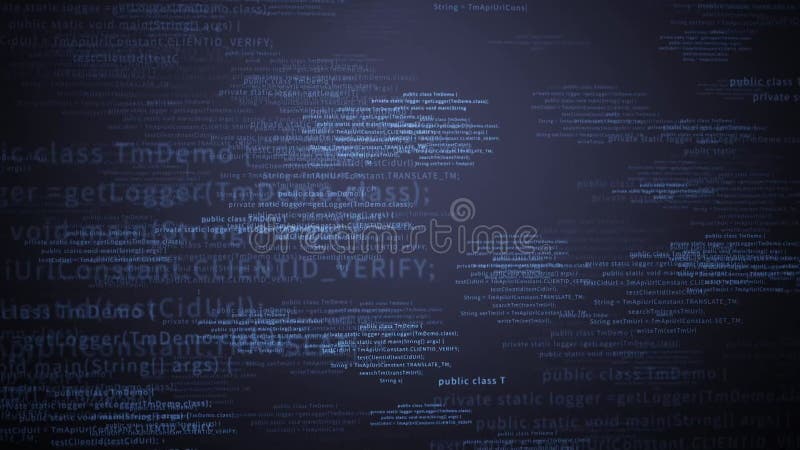 Java代码矩阵动画 皇族释放例证