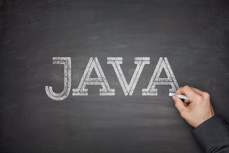 黒板のJavaの概念 ロイヤリティフリーストック写真