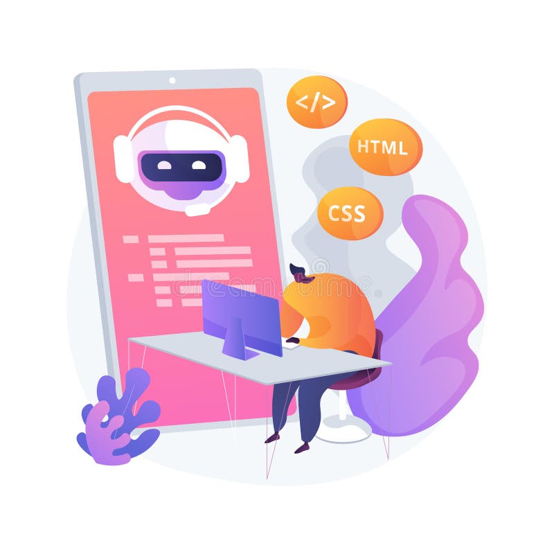 Java开发者矢量概念隐喻 向量例证