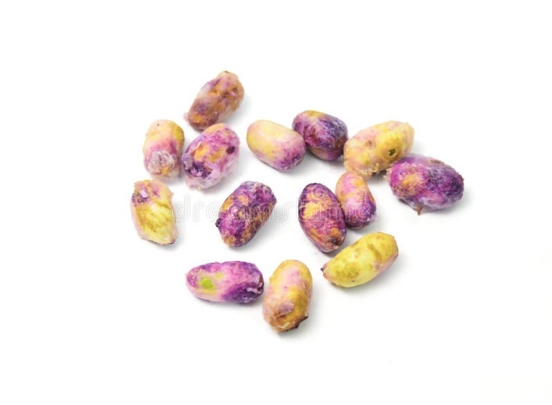 Java Plum Seeds On White Background stock photo
