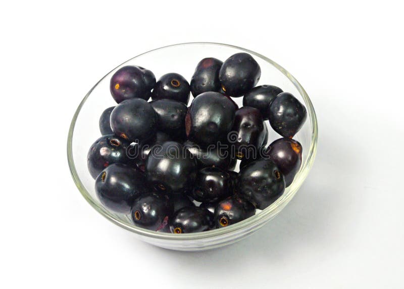 Java Plum On White Background stock photos