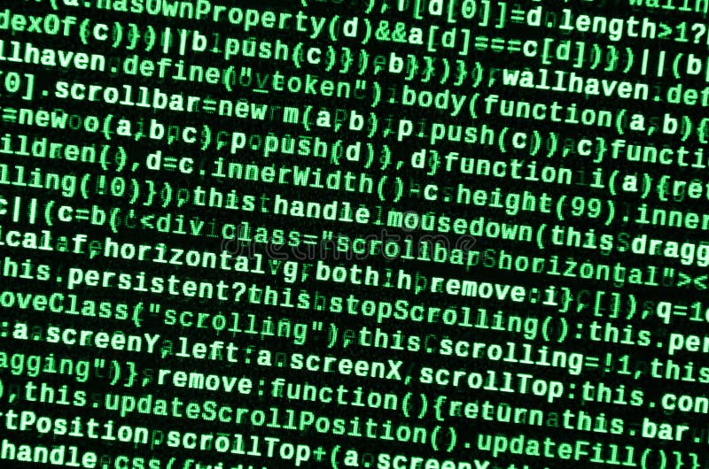 JavaScript code in text editor. Coding cyberspace concept. Screen of web developing javascript code. Implementing SEO concepts for better SERP. HTML markup language closeup. Website design. Programming coding script java stock images, royalty-free photos and pictures