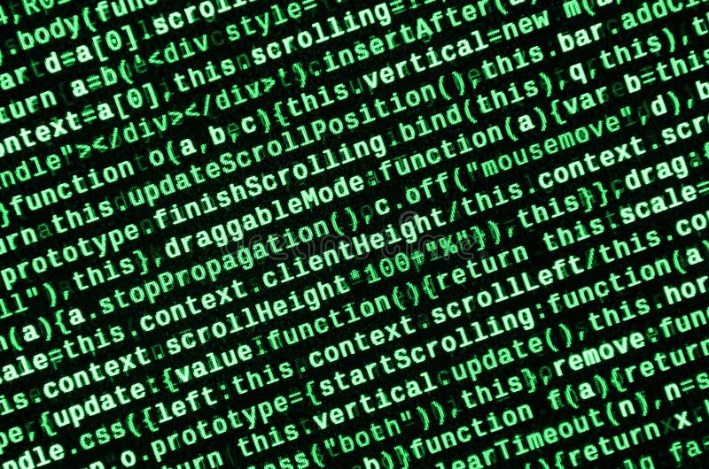 Javascript code in text editor coding cyberspace concept screen of web developing code javascript code in text editor coding स्टॉक इलस्ट्रेशन
