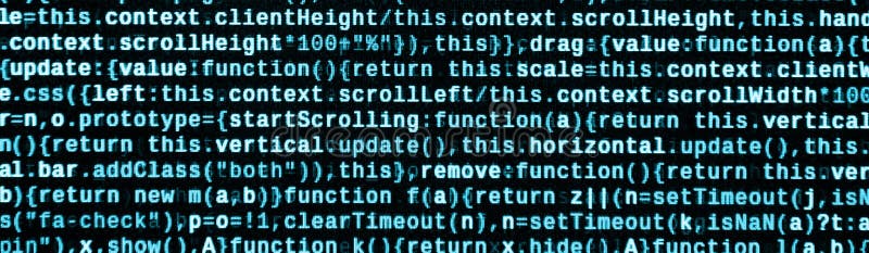 JavaScript code in text editor. Coding cyberspace concept. Screen of web developing javascript code. Implementing SEO concepts for better SERP. HTML markup language closeup. Website design. Programming coding script java stock images, royalty-free photos and pictures