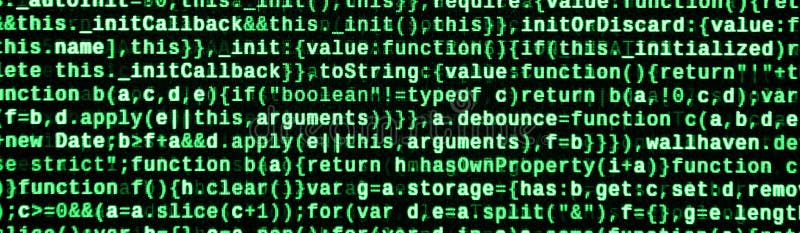 Javascript code in text editor coding cyberspace concept screen of web developing code javascript code in text editor coding स्टॉक इलस्ट्रेशन