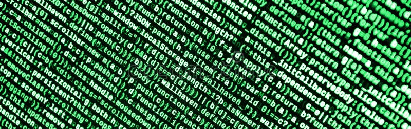 JavaScript code in text editor. Coding cyberspace concept. Screen of web developing javascript code. Implementing SEO concepts for better SERP. HTML markup language closeup. Website design. Programming coding script java stock images, royalty-free photos and pictures