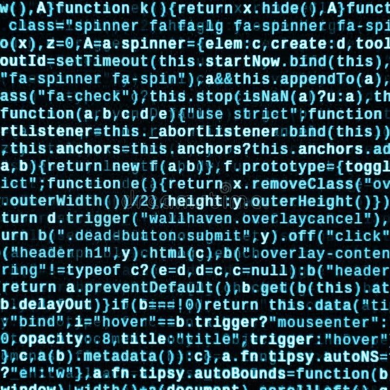 Javascript code in text editor coding cyberspace concept screen of web developing code javascript code in text editor coding वेक्टर इलस्ट्रेशन