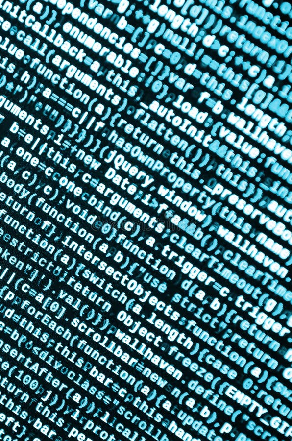 JavaScript code in text editor. Coding cyberspace concept. Screen of web developing javascript code. Implementing SEO concepts for better SERP. HTML markup language closeup. Website design. Programming coding script java stock images, royalty-free photos and pictures