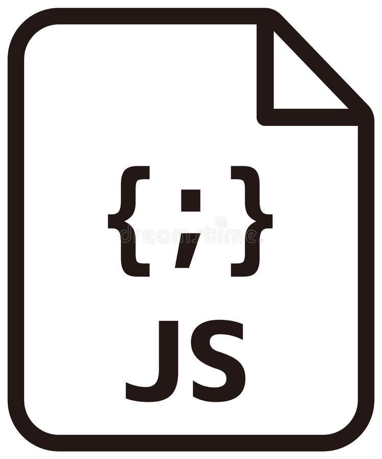 Javascript icon | Major programming language vector icon illustration stock illustration
