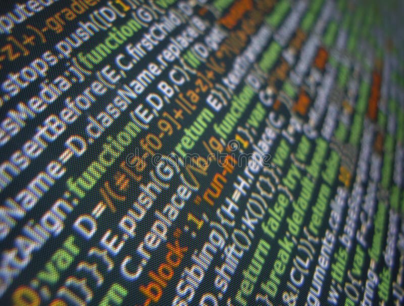 ウェブページの汎用JavaScriptコード ロイヤリティフリーストックフォト