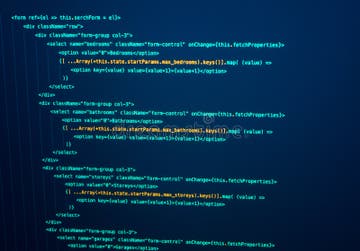 Javascript React Code. Software Source Code. Programming Code on ...