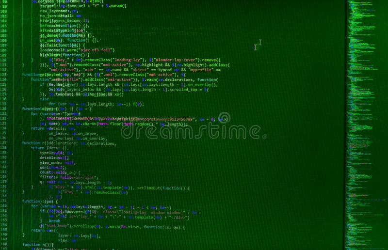 JavaScript、CSS、HTMLコードのクローズアップ ストック画像