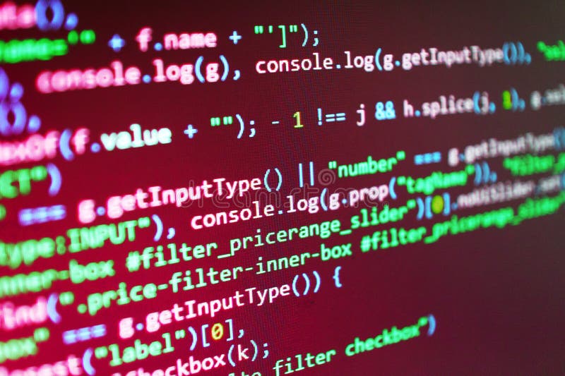Javascriptfunktionen, Variablen, Gegenstände stockbild