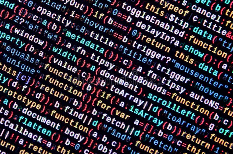 Javascriptfunktionen, Variablen, Gegenstände Überwachen Sie Nahaufnahme des Funktionsquellcodes IT-Fachmann-Arbeitsplatz lizenzfreie stockfotos