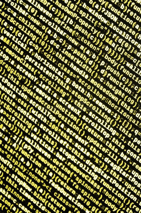 Javascriptfunktionen, Variablen, Gegenstände Überwachen Sie Nahaufnahme des Funktionsquellcodes IT-Fachmann-Arbeitsplatz stockbilder