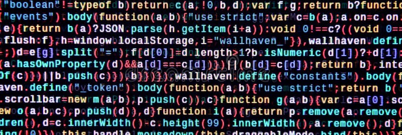 Javascriptfunktionen, Variablen, Gegenstände Überwachen Sie Nahaufnahme des Funktionsquellcodes IT-Fachmann-Arbeitsplatz lizenzfreies stockfoto